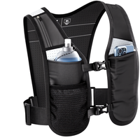 Gilet de course léger en néoprène pour la randonnée et le cyclisme, avec porte-téléphone, poche pour bouteille d'eau, hydratation USB, pour sports de plein air