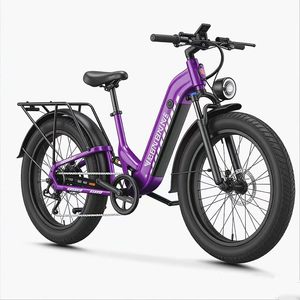 Bicicleta Eléctrica de Montaña para Adultos, 48V 17.5Ah, Batería de Litio, Motor en la Rueda Trasera, Cuadro de Aleación de Aluminio, Neumáticos Todoterreno de 26 x 4.0 Pulgadas - Product Image 3