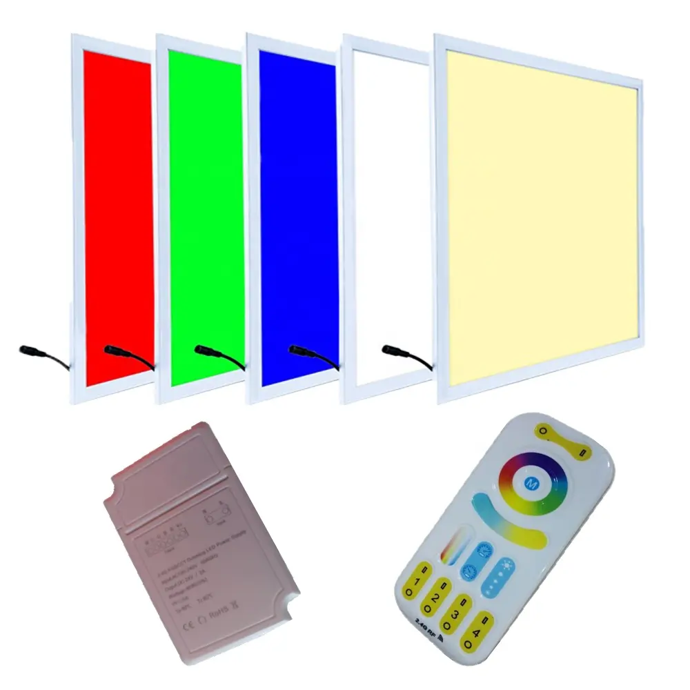 Acrylic Sheet RGB + WW RGBCCT Backlit LED Panel Cahaya Panduan Plate Lgp