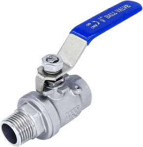 Conexión Roscada de Bola de Acero Inoxidable de 2 Piezas, Uso Manual de Agua, Personalizable OEM, Directo de Fábrica - Product Image 1