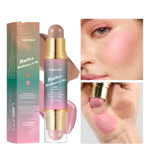 Barra de Bronceador y Rubor 2 en 1 con Logotipo Personalizado de Nuevo Diseño, Barra de Rubor de Maquillaje en Barra de Mantequilla Resistente al Sudor, Gran Venta - Product Image 1