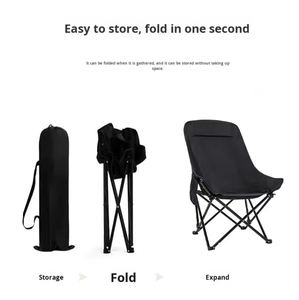 Sac de transport léger en métal pour chaise pliante, housse de rangement portable pour mobilier d'extérieur - Product Image 4