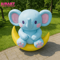 Statue d'éléphant gonflable pour la décoration des parcs, ballon d'éléphant bébé personnalisé pour la décoration de scène