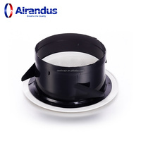 NOUVEAU Grille d'admission d'air ronde et diffuseur d'air directionnel en PVC blanc moderne HVACR VPL avec installation facile