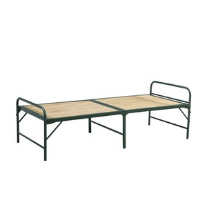 Foldable Metal <b>Bed</b> <b>Frame</b> Full Size Industrial Design Bedroom Use - Product Image 1