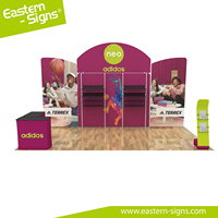 Kit de stand d'exposition modulaire portable personnalisé pour une installation facile
