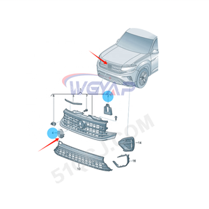 Wgyap OE 3cm853601DLDB ตราโลโก้ฝากระโปรงรถยนต์3cm853601โลโก้3ซม. 853 601 E ldb สำหรับ <span class=keywords><strong>Volkswagen</strong></span> teramont - Product Image 2