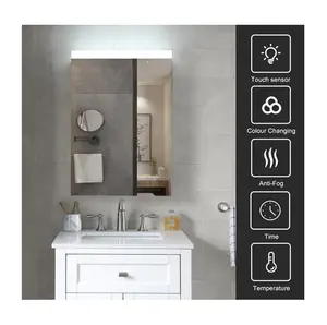 MCB01 Moderno Impermeable Baño Muebles Baño Gabinete Almacenamiento Led Iluminado Baño Vanidad Gabinetes