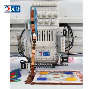 Lejia chenille+flat+sequin+cording dahao computer sewing embroidery machine with price