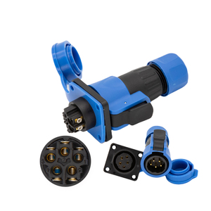 Lehim-ücretsiz IP68 su geçirmez hızlı bağlantı ortak tel bağlayıcı erkek kadın priz ZX20 Square-5P dairesel kablo konnektörleri - Product Image 1