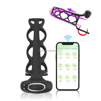 Anneau pénien vibrant à télécommande et application pour couples, avec fonction de retard et verrouillage, vente en gros de produits pour adultes.