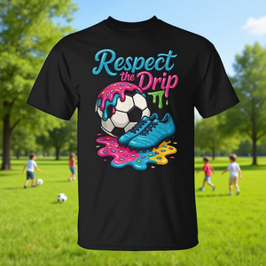 Camiseta Soccer Drip con chispas de helado, ropa de verano para niños - Product Image 3