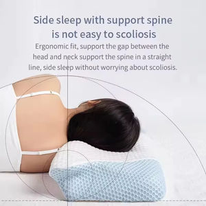 Almohada Cervical Ortopédica de Espuma Viscoelástica con Contorno para el Dolor de Cuello, Soporte Ergonómico para Dormir y Siesta, Funda Extraíble - Product Image 3