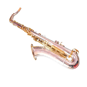 Saxofón Tenor bB <span class=keywords><strong>de</strong></span> Latón Lacado en Oro Brillante HUAYUN para Espectáculos Teatrales - Instrumento <span class=keywords><strong>de</strong></span> Banda Directo <span class=keywords><strong>de</strong></span> Fábrica - Product Image 1