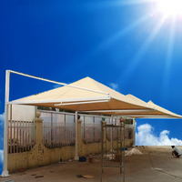 Protection solaire personnalisé jaune PVC feuille de polycarbonate porte pare-soleil couverture de pluie auvent extérieur