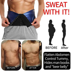 Usine pour hommes directement sueur Shaper hommes minceur sans néoprène taille formateur Cincher perte de poids Sauna gilet - Product Image 5