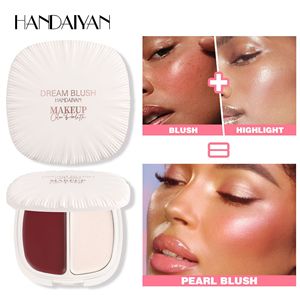 Handaiyan 6 couleurs Double haute brillance Blush <span class=keywords><strong>crème</strong></span> maquillage visage éclaircissant longue durée imperméable à l'eau mat Blush <span class=keywords><strong>crème</strong></span> Blush maquillage - Product Image 2