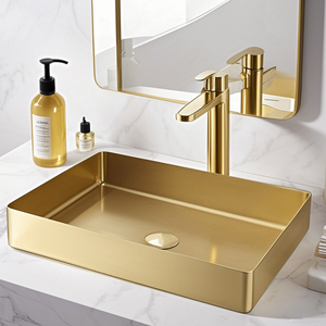 Design speciale unico Undermount lavelli da <span class=keywords><strong>cucina</strong></span> bagno moderno 304 lavello in acciaio inox sopra il bancone curvo lavello <span class=keywords><strong>lavabo</strong></span> - Product Image 6