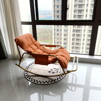 Fauteuil inclinable double de luxe moderne en cuir PU avec mousse à mémoire de forme pour adultes - Chambre, appartement, salon, loisirs