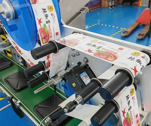 Macchina automatica per etichette a scatola piatta ad alta velocità per etichettatrice piatta per alimenti