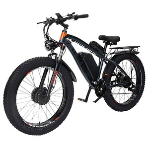 Vélo de montagne GUNAI GN88 à double moteur 2x1000W, batterie 48V 22Ah, autonomie de 130 km, vitesse maximale de 55 km/h, pneus épais de 26x4,0 pouces à l'arrière - Product Image 1