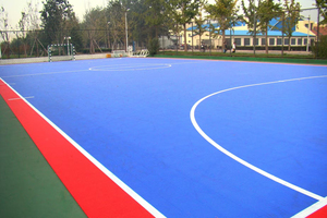 Azulejos de cancha deportiva al aire libre entrelazados de PP personalizados, suelo suspendido repelente al agua <span class=keywords><strong>para</strong></span> baloncesto, bádminton, patinaje sobre ruedas - Product Image 2