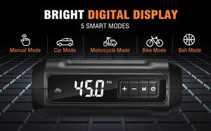 Portable 12V DC numérique 120w gonfleur de pneu de voiture compresseur d'air pompe voiture <span class=keywords><strong>moto</strong></span> vélo inflat - Product Image 2