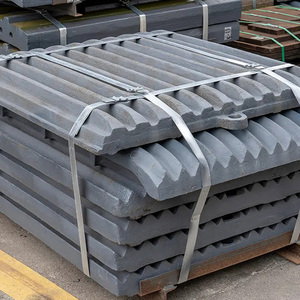 C160 Crusher Parts Movable Fixed Jaw Plate Mn18Cr2 High Manganese Steel Casting 1 Piece MESTONE Ore Mining Wear - Product Image 5