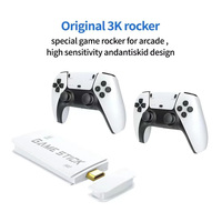 Console de jeu TV HD M15 4K 64 Go avec 20000 jeux intégrés, manettes sans fil 2,4 GHz pour PS1/SNES/FC/GBC/MD avec extension jusqu'à 256 Go