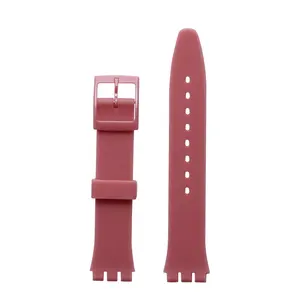 Cinturino per orologio in Silicone Swatch impermeabile personalizzato da 17mm in due pezzi per orologi per bambini