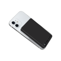 Batterie externe magnétique portable en alliage d'aluminium 10000 mAh, charge rapide sans fil 35W de haute qualité, compatible iPhone, entrée Type-C