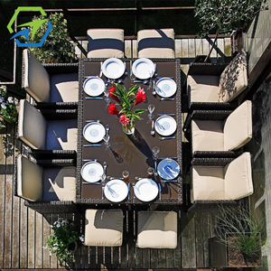 Best-Selling Modern UK Outdoor <strong>Garden</strong> <strong>Rattan</strong> Aluminium <strong>Dining</strong> Table Set Popular Patio Conversation Sofa Outdoor <strong>Furniture</strong> - Product Image 3