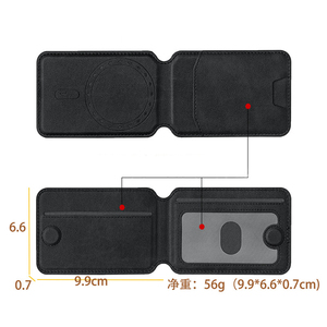 Pu <span class=keywords><strong>Wallet</strong></span> 4 chủ thẻ Túi thẻ từ, từ thời trang ví cho <span class=keywords><strong>Iphone</strong></span> 17 16 15 14,13 12 Phụ Kiện - Product Image 2