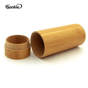 Vente en gros Fabricant Stock Etui à lunettes en <span class=keywords><strong>bois</strong></span> bambou vintage écologique Etui à cylindre en <span class=keywords><strong>bois</strong></span> naturel Logo gravé - Product Image 3