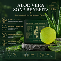 Savon artisanal à l'aloe vera, savon naturel à l'aloe vera, savon en barre à l'aloe vera, vente en gros, d'origine végétale, écologique