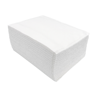 Serviettes jetables blanches en gros 50cm*70cm en pâte de bois, serviettes simples professionnelles pour manucure et pédicure