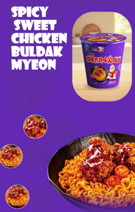 Chenghoufood 365 jours 6 saveurs 6 tasses Nouilles instantanées coréennes Jajangmyeon au goût de crème, d'œufs de crabe et de fromage (paquet en gobelet/seau) - Product Image 3