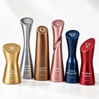 Trophées de remise de diplôme personnalisés, coupe de récompense avec logo de l'école, souvenir de concours académique pour les élèves, trophée commémoratif