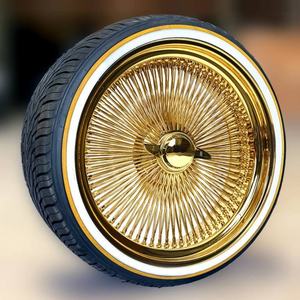Jantes à rayons chromées en fil d'or 13 14 16 20 22 24 26 pouces 5x112 5x120 5x108 5x127 pour Tesla Model Y 3 <span class=keywords><strong>Corvette</strong></span> - Product Image 1