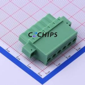 KF2EDGKAM-5.0-6P Plug-in Terminal Block P=5mm Connector Plug Screw Fixing 1x6P 5mm - Product Image 2