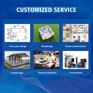 Çift katmanlı montajı kolay prefabrik mobil ev 40FT 20FT konut Casas Prefabricadas konteyner evler için barınak - Product Image 5