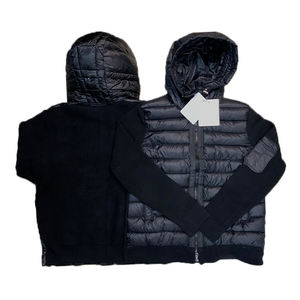 Vestes matelassées élégantes pour hommes, design personnalisé, vente en gros, haute qualité, chaudes, décontractées, d'hiver, en duvet, luxe, noires - Product Image 1