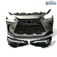 Piezas exteriores para automóviles: Parachoques completo para Lexus NX350 y NX250, parachoques delantero, faros LED Geshan, capó del motor, guardabarros, parabrisas