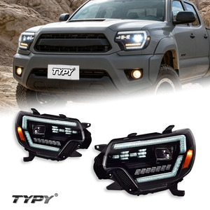 Kit de conversión de lentes LED para faros delanteros TYPY para Toyota Tacoma 2012-2015, para luces de circulación diurna y direccionales - Product Image 1