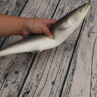 Décoration de poisson artificiel réaliste en faux-saury, 47 cm, écologique et durable, pour présentation en cuisine, magasin, hôtel, restaurant