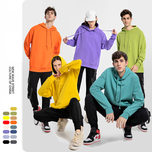 Unisex boy Terry kapüşonlu eşofman üstü erkekler için artı boyutu baskılı tasarım sonbahar sezonu için Polyester/pamuktan yapılmış - Product Image 2