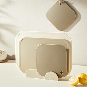 Tabla de cortar rectangular Hy-0124 de polipropileno antibacteriana para cocina, para cortar frutas, verduras y preparar alimentos para bebés. - Product Image 3