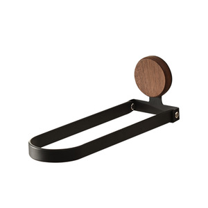 Toallero <span class=keywords><strong>de</strong></span> Acero Inoxidable y Madera, Plegable, Montado en la Pared, Sin Perforaciones, Organizador para Baño, Ducha, Lavabo - Product Image 5