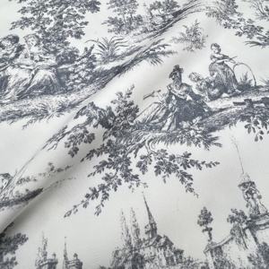 Tissu toile de Jouy imprimé léopard <span class=keywords><strong>jungle</strong></span> bleu, motif couleur personnalisé, pour textile de maison, <span class=keywords><strong>ameublement</strong></span> et sacs - Product Image 2