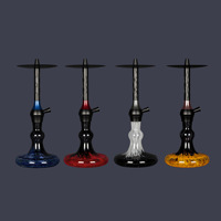 Ensemble de chicha en aluminium de taille moyenne, à un seul tuyau, de qualité supérieure, style arabe, vente en gros, direct usine